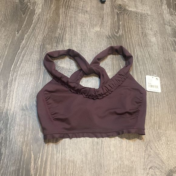 Free people down the line bra in black raisin - Picture 4 of 10